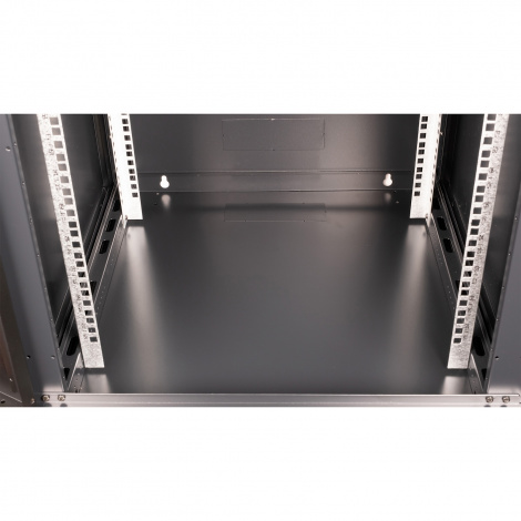 Шкаф 19" телекоммуникационный настенный, 15U 769x600х600 мм, дверь металл,черный